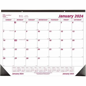 Brownline Professional Monthly Desk/Wall Calendar - Julian Dates - Monthly - 1 Year - January 2022 till December 2022 - 1 Month Single Page Layout - 22