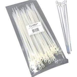 C2G 6in Screw-Mountable Cable Ties - 50pk - Cable Tie - Natural - 50 Pack