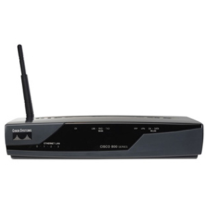 Cisco - 857 ADSL Wireless Router - 4 x 10/100Base-TX LAN, 1 x ADSL WAN
