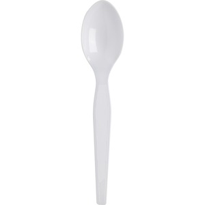 Dixie Heavyweight Disposable Teaspoons by GP Pro - 1000/Carton - Teaspoon - 1 x Teaspoon - Polystyrene - White