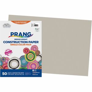 Prang+Construction+Paper+-+Multipurpose+-+18%26quot%3BWidth+x+12%26quot%3BLength+-+50+%2F+Pack+-+Gray+-+Groundwood