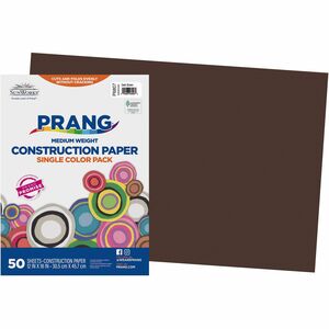 Prang+Construction+Paper+-+Art+Classes+-+18%26quot%3BWidth+x+12%26quot%3BLength+-+50+%2F+Pack+-+Dark+Brown