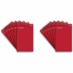 Universal+Memo+Pad+-+1+Subject%28s%29+-+50+Sheets+-+Spiral+-+16+lb+Basis+Weight+-+3%26quot%3B+x+5%26quot%3B+Sheet+Size+-+White+Paper+-+12+%2F+Pack
