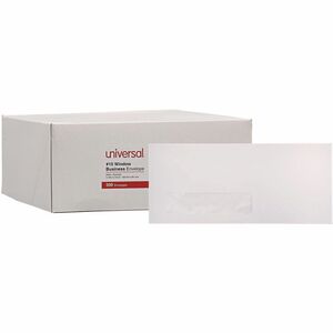 Universal+Envelope+-+Business+-+%2310+-+9+1%2F2%26quot%3B+Width+x+4+1%2F8%26quot%3B+Length+-+24+lb+-+Gummed+-+White+-+Paper+Stock+-+500+%2F+Box