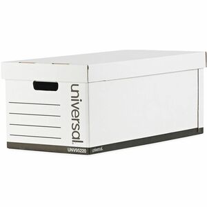 Universal+Medium-Duty+Easy+Assembly+Storage+Box%2C+Letter+Files%2C+White%2C+12%2FCarton