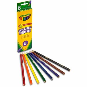 Crayola+Presharpened+Colored+Pencils+-+3.3+mm+Assorted+Lead+-+Wood+Barrel+-+8+%2F+Set