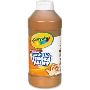 Crayola+Washable+Finger+Paint+-+16+oz+-+1+Each+-+Brown