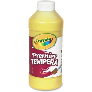 Crayola 16 oz. Premier Tempera Paint - 16 oz - 1 Each - Yellow