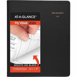At-A-Glance Weekly Appointment Book - Weekly - January till December - 7:00 AM to 8:45 PM - Quarter-hourly - 1 Week Double Page Layout - 8 1/4