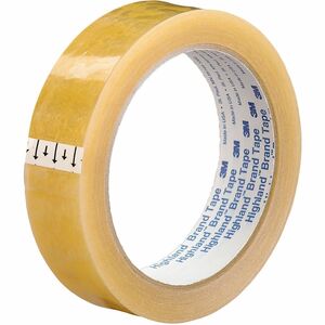 3M+Highland+Transparent+Tape+-+72+yd+Length+x+1%26quot%3B+Width+-+Clear+-+Polypropylene+Film+-+Polypropylene+Backing+-+For+Packing+-+12+%2F+Carton