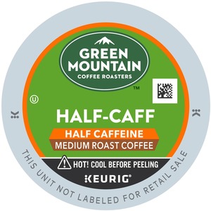 Green Mountain Coffee Roasters® K-Cup Half-Caff Coffee - Compatible with Keurig Brewer - Medium - 24 / Box