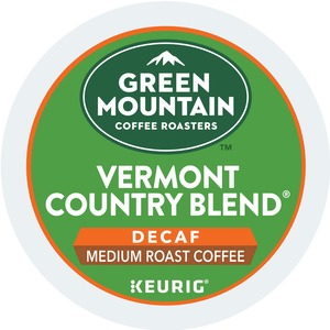 Green Mountain Coffee Roasters® K-Cup Vermont Country Blend Decaf Coffee - Compatible with Keurig Brewer - Medium - 24 / Box