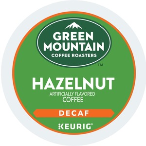 Green Mountain Coffee Roasters® K-Cup Hazelnut Decaf Coffee - Compatible with Keurig Brewer - 24 / Box