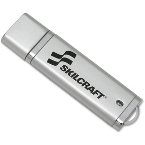SKILCRAFT%C2%AE+Plug-and-Play+USB+Drive+-+4+GB+-+USB+2.0+-+30+MB%2Fs+Read+Speed+-+20+MB%2Fs+Write+Speed+-+Silver+-+Lifetime+Warranty+-+1+%2F+Each