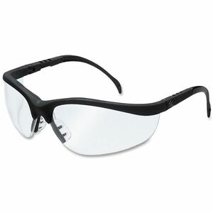 MCR+Safety+Klondike+Safety+Glasses+-+Ultraviolet+Protection+-+Clear+Lens+-+Matte+Black+Frame+-+Lightweight+-+1+Each