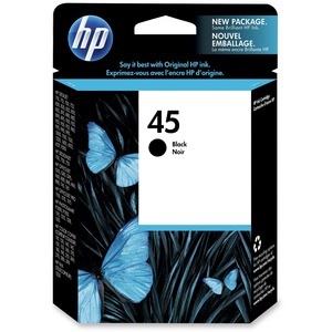 HP 45 Original Ink Cartridge - Single Pack - Inkjet - 930 Pages - Black - 1 Each