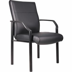 Boss+LeatherPLUS+Guest+Chair+-+Steel+Black+Frame26%26quot%3B+x+25.5%26quot%3B+x+35.5%26quot%3B