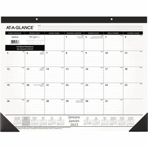 At-A-Glance Monthly Desk Pad 2024 | Schelters Stockroom Supply Co ...