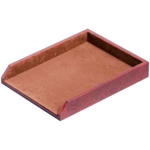Dacasso+Front+Load+Letter%2FLegal+Tray+-+2%26quot%3B+x+10.5%26quot%3B+-+Leather+-+Mocha