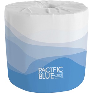 Pacific+Blue+Select+Standard-Roll+Embossed+Toilet+Paper+-+2+Ply+-+4%26quot%3B+x+4.05%26quot%3B+-+550+Sheets%2FRoll+-+White+-+40+%2F+Carton
