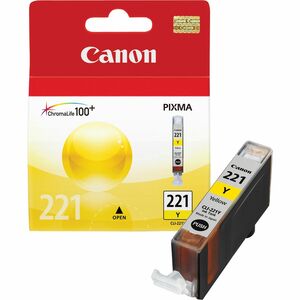 Canon+CLI-221Y+Original+Inkjet+Ink+Cartridge+-+Yellow+-+1+Each+-+530+Pages