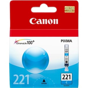 Canon CLI-221 Cyan Ink Cartridge - Inkjet - Cyan