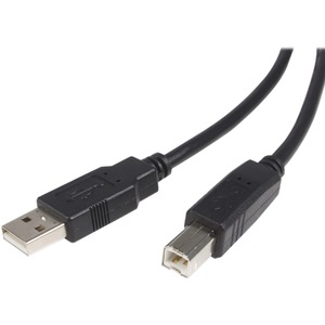 StarTech.com High Speed Certified USB 2.0 - USB cable - 4 pin USB Type A (M) - 4 pin USB Type B (M) - 3ft ( USB / Hi-Speed USB ) - Type A Male USB - Type B Male USB - 3ft - Black