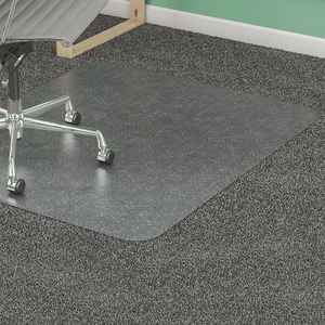 Lorell+Medium-Pile+Smooth+Edge+Chairmat+-+Carpeted+Floor+-+60%26quot%3B+Length+x+46%26quot%3B+Width+x+0.133%26quot%3B+Thickness+-+Rectangular+-+Vinyl+-+Clear+-+1Each