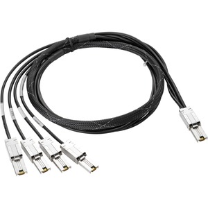HP 2m Extension mini-SAS To 4X1 mini-SAS Cable - 6.56 ft SAS Data Transfer Cable - First E