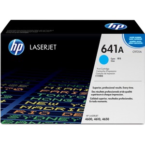 HP 641A (C9721A) Original Toner Cartridge - Single Pack - Laser - 8000 Pages - Cyan - 1 Each