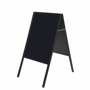 MasterVision+Wet-Erase+Display+Board+-+32%26quot%3B+Board+Height+x+21%26quot%3B+Board+Width+-+Black+Melamine+Surface+-+Black+Wood+Frame+-+1+Each