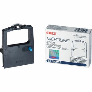 Oki Ribbon Cartridge - Dot Matrix - 3 Million Characters - Black - 1 Each