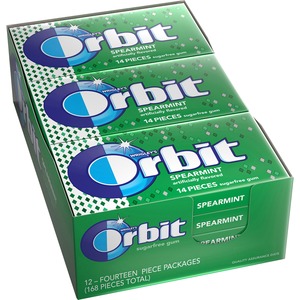 Orbit+Spearmint+Sugar-free+Gum+-+12+packs+-+Spearmint+-+Individually+Wrapped+-+12+%2F+Box