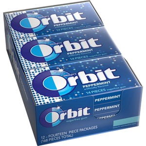 Orbit+Peppermint+Sugarfree+Gum+-+12+packs+-+Peppermint+-+Individually+Wrapped+-+12+%2F+Box