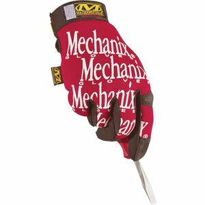 Mechanix Wear Gloves - 10 Size Number - Large Size - Leather - Red - Safety Cuff - 2 / Pair