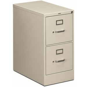 HON+510+H512+Vertical+Column+-+29%26quot%3B+Height+x+15%26quot%3B+Width+x+25%26quot%3B+Depth+-+Total+Drawer%28s%29%3A+2+-+Finish%3A+Light+Gray+-+Lockable%2C+Label+Holder+-+For+File%2C+Document%2C+File+Folder%2C+Desk+-+1+Each