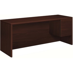 HON+10500+H10545R+Pedestal+Credenza+-+72%26quot%3B+x+24%26quot%3B29.5%26quot%3B+-+2+x+Box%2C+File+Drawer%28s%29Right+Side+-+Flat+Edge