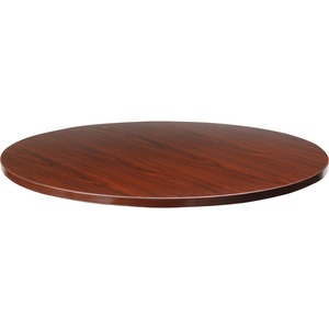 Lorell+Essentials+Conference+Tabletop+-+For+-+Table+TopLaminated+Round%2C+Mahogany+Top+-+Contemporary+Style+x+41.38%26quot%3B+Table+Top+Width+x+41.38%26quot%3B+Table+Top+Depth+x+1%26quot%3B+Table+Top+Thickness+-+Conferencing+-+Assembly+Required+-+Wood+Top+Material+-+1+Each