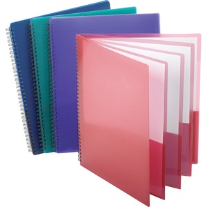 Oxford+Letter+Pocket+Folder+-+8+1%2F2%26quot%3B+x+11%26quot%3B+-+200+Sheet+Capacity+-+8+Pocket%28s%29+-+Poly+-+Assorted+-+1+Each