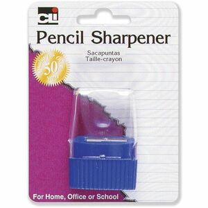 CLI+Cone+Receptacle+Pencil+Sharpener+-+Plastic+-+Assorted+-+1+%2F+Pack