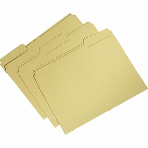 SKILCRAFT Recycled Single-ply Top Tab File Folder - 8 1/2