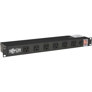 Tripp Lite Power Strip Rackmount Metal 120V 5-15R Right Angle 12 Outlet 1U - NEMA 5-15P - 12 NEMA 5-15R Hospital Grade - 4.57m