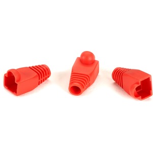Black Box Snagless Cable Boot - Red, 50-Pack - Connector Boot - Red - 50