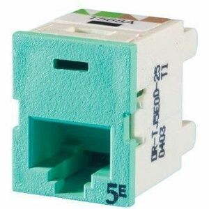 Ortronics CClarity TracJack (TJ), Cat 5E, T568A/B, lt green