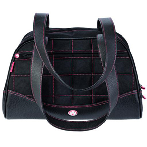 Mobile Edge Sumo Duffel Small Handbag - Duffel - 8.5" x 13.75" x 7.5" - Ballistic Nylon - Black, Pink