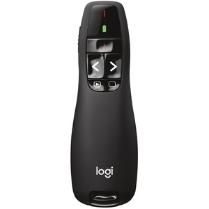 Logitech R400 Wireless Presenter - Laser - Wireless - Radio Frequency - 2.40 GHz - Black - 1 Pack - USB