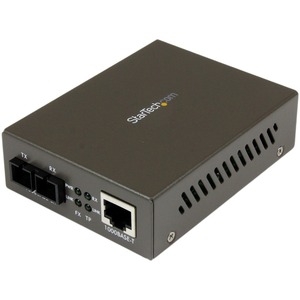 StarTech.com Gigabit MM Fiber Ethernet Media Converter SC 550m