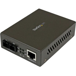 StarTech.com Gigabit SM Fiber Ethernet Media Converter SC