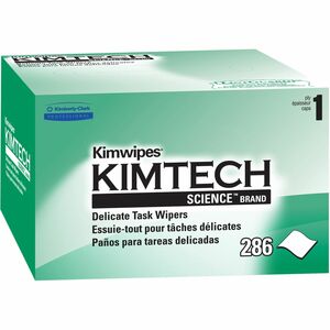 KIMTECH+Science+Kimwipes+Delicate+Task+Wipers+-+1+Ply+-+4.39%26quot%3B+Width+x+8.20%26quot%3B+Length+-+White+-+286+%2F+Box