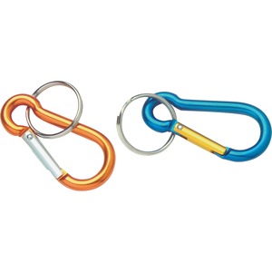 Baumgartens+2%26quot%3B+Carabiner+Key+Ring+-+Aluminum+-+1+Each+-+Assorted